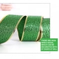 thumbnail image 6 of Bouanq St. Patrick's Day Ribbon Irish Shamrock Fabric Ribbon Shamrock Craft Ribbon Green Wired Ribbon for DIY Hair Bows Wreath Sport Lanyards Wrapping Party Decoration Sewing for National Day, 6 of 7