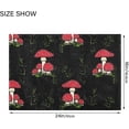 thumbnail image 3 of Coolnut Mushrooms Anti-Slip Ultra Absorbent Durable Bath Rug with Rubber Backing,24"x16", 3 of 7