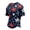 Black, variant on USA Flag Distressed Print T Shirt for Men 4th of July Themed Short Sleeve Crew Neck Casual Fit Patriotic Tee for Independence Day and Summer Daily Use Black L