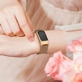 thumbnail image 5 of Metal Bands for Fitbit Charge 5 Band for Women Men, Magnetic Clasp Stainless Steel Mesh Loop Bands for Fitbit Charge 5,Silver, 5 of 13
