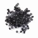 thumbnail image 3 of 1000 piezas/botella de silicona forrada con plumas para extensiones de cabello humano, anillos de enlace (marrón oscuro), 3 of 15