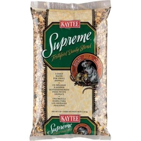 Kaytee Supreme Fortified Daily Diet Rat & Mouse Food, 4 (Best Food For Mice)