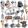 thumbnail image 2 of Novedad en pulseras de Disney, abalorios de Star Wars, anillos de joyería, pulsera de cuentas para joyería para mujer, regalo de Navidad Dengxun unisex, 2 of 2