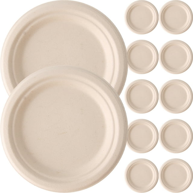Miangastore 50pcs Disposable Paper Plates Cake Plates For Parties Food Serving For Desserts Snacks And Appetizers