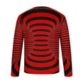 thumbnail image 5 of Qingpeng Men Stripe Print T-Shirt Spring Shirts Comfy Long Sleeve Scoop Neck Tops Blouses Basic Casual Pullover Shirt, 5 of 5