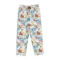 thumbnail image 4 of Naloa Stamp Print Women’s Ultra-Soft Comfy Pajama Lounge Pants with Pockets & Drawstring, 4 of 8