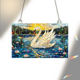 thumbnail image 6 of 89Bloom Swan Stained Glass Hologram Ornament, Stained Glass Suncatcher Ornaments Home Decor, Holographic Ornaments, 6 of 7