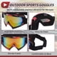 thumbnail image 5 of Gafas de montar de motocicleta Unique Bargains, gafas de ciclismo de lente colorida, marco rojo y negro, 5 of 6