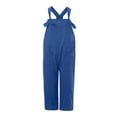 thumbnail image 5 of Henpk Jumpsuits For Women Dressy Plus Size Clearance Summer Womens Jumpsuits And Rompers Women'S Summer Casual Solid Pocket Romper Long Playsuit Strap Button Jumpsuit Blue L, 5 of 8