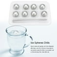 thumbnail image 3 of Esferas de hielo de acero inoxidable para enfriar vino y whisky, piedras con pinzas (bola), 3 of 9