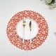 thumbnail image 2 of Yuarrent Decoración de de comedor con aislamiento térmico de 6 piezas, hecha a mano con bandeja de fondo de tejido creativo, tapete de 38 cm, Type3 NO3, 2 of 6