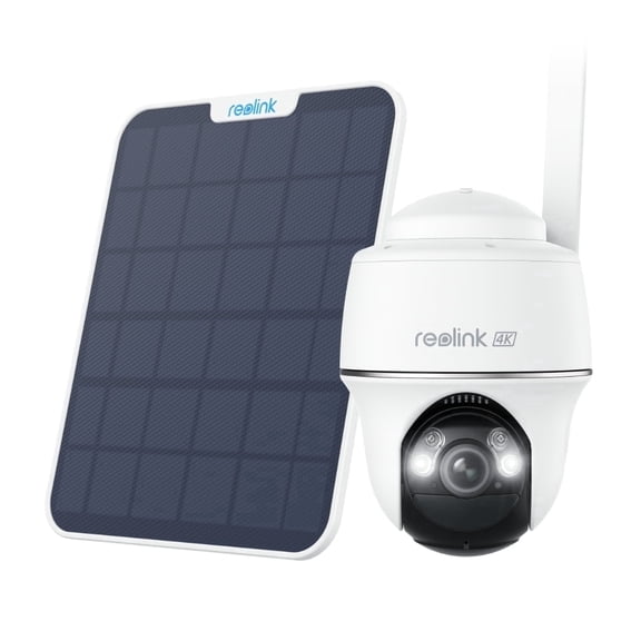 Reolink Go PT Ultra 4K Security Camera with Solar Panel, 8MP 4G LTE Wireless with Pan and Tilt, Color Night Vision, Smart Human/Vehicle/Pet Detection, SIM Card Included, Local Storage up to 128GB