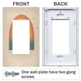 thumbnail image 3 of Yayeee Rocker Switch Wall Plate 3-Gang 6.5"x4.6" Home Decorative Outlet Cover, Beige Cat Rainbow, 3 of 6