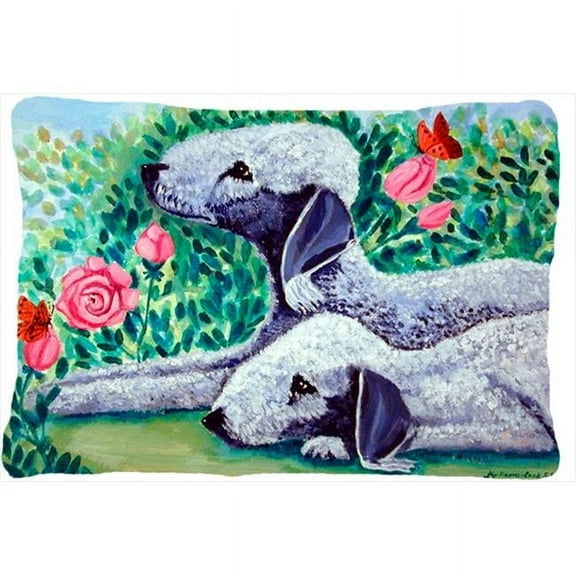 Carolines Treasures  12 x 16 in. Bedlington Terrier Decorative Indoor & Outdoor Fabric Pillow