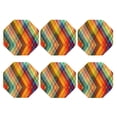 thumbnail image 2 of Disketp Abstract Watercolors Tartan Funny Coasters,6 Pcs Leather Coasters With Holder, Perfect Housewarming Hostess Gifts,Protect Furniture From Water Marks Scratch And Damage, 2 of 9