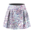 thumbnail image 6 of XIAOCHA Women's Iridescent Athletic Skirt High Waist Split Hem Skort Stretchy Casual Tennis Skort, 6 of 6