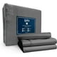 thumbnail image 1 of Juego de Sábanas, Premium 1800 Hilos, Individual (Gris Oxford) Laila Comfort., 1 of 9