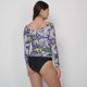 thumbnail image 3 of Tankini de manga larga morado dama Maré Collection D3438/Con protección UV/ Tela de secado rápido, 3 of 6