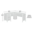 thumbnail image 3 of Birch Harbor L-Shaped Desk with Drawer, Chalked Chestnut Finish, 3 of 26