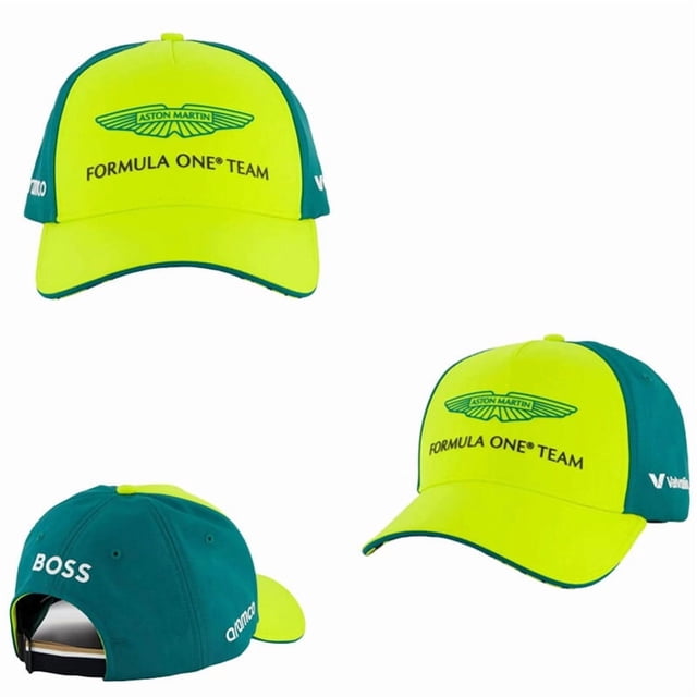 Aston Martin Formula 1 Team Mesh Cap - Teal-Yellow Signature Trucker