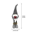 thumbnail image 6 of Pompotops Valentine's Day Decorations Stretch Knitted Faceless Doll Standing Doll Nordic Decorative Gift, Long Leg Plush Gray Gnome, On Clearance, 6 of 6