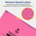 thumbnail image 5 of Avery Printable Rectangle Labels, Bright Pink, 4" x 6", 80ct, 5 of 11