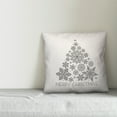 thumbnail image 2 of Creative Products Merry Christmas Snowflake Tree 16x16 Spun Poly Pillow, 2 of 2