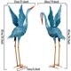 thumbnail image 2 of Arte de jardín de metal con forma de garza azul con forma de grulla de XONOR (juego de 2), 2 of 7