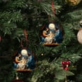 thumbnail image 4 of Ganfancp Decoracion de Belenes Arbol de Navidad de Madera Decoracion de Coches Sagrados Regalos Religiosos Decoracion de Belenes Regalos de Navidad Liquidación Ventas Hoy Ofertas Prime 1X Colgante Je, 4 of 7