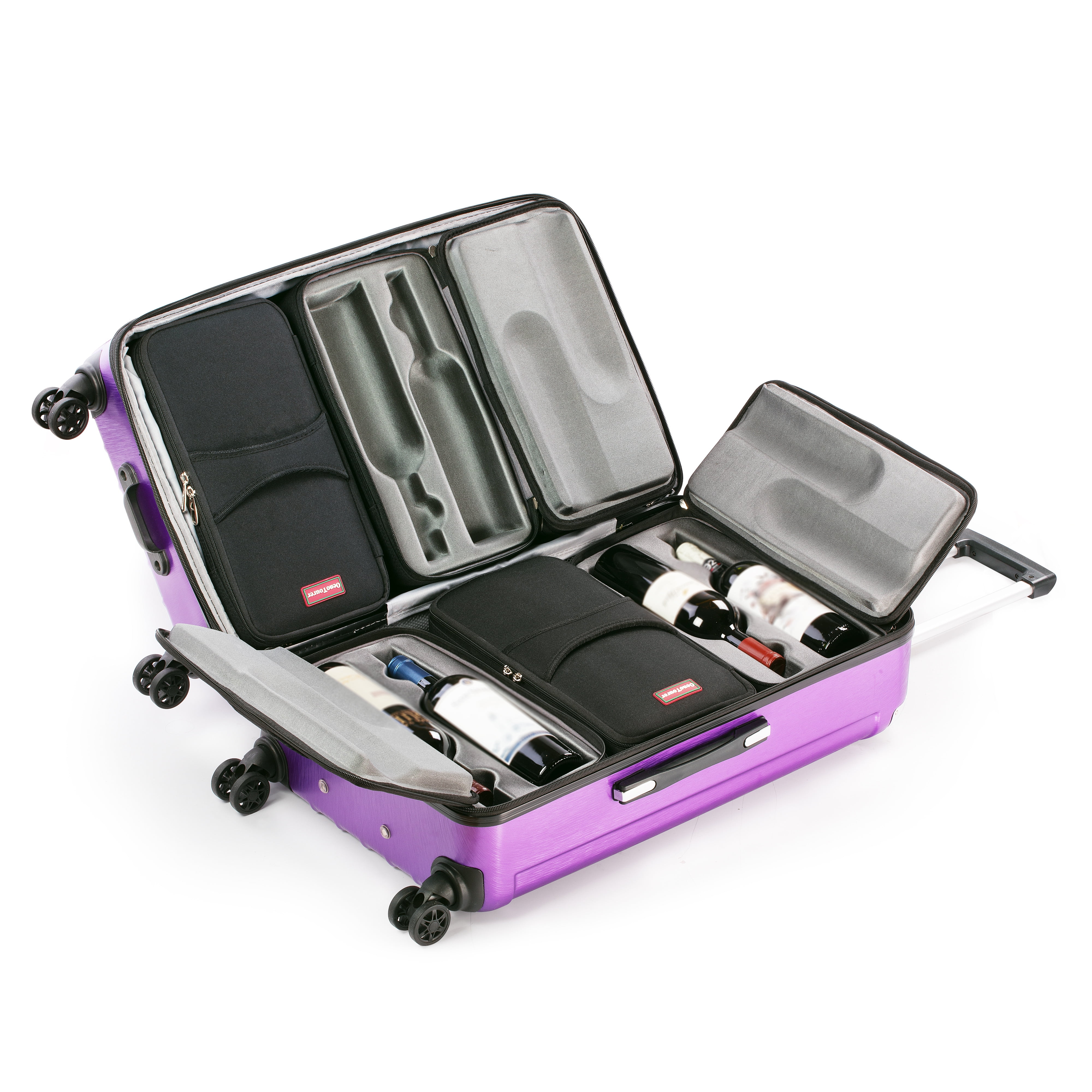 OenoTourer Wine Carrier Luggage for Carrying 12 Bottles of Wine for