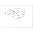 thumbnail image 6 of Manhattan Full-Motion 90" TV Wall Mount, up to 165 lbs.; Tilt, Swivel and Level; Black, 6 of 10