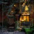 thumbnail image 2 of 2 Pack Outdoor Solar Lantern Hanging Lights Waterproof Decor for Patio, Garden, Pathway Tree, Balcony, Lawn, Yard, 2 of 9