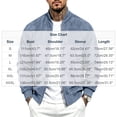 thumbnail image 5 of FRSASU Men's Suede Bomber Jacket Zip‑Up Stand Collar Long Sleeve Casual Lightweight Outerwear with Side Pockets Light Blue, 5 of 7
