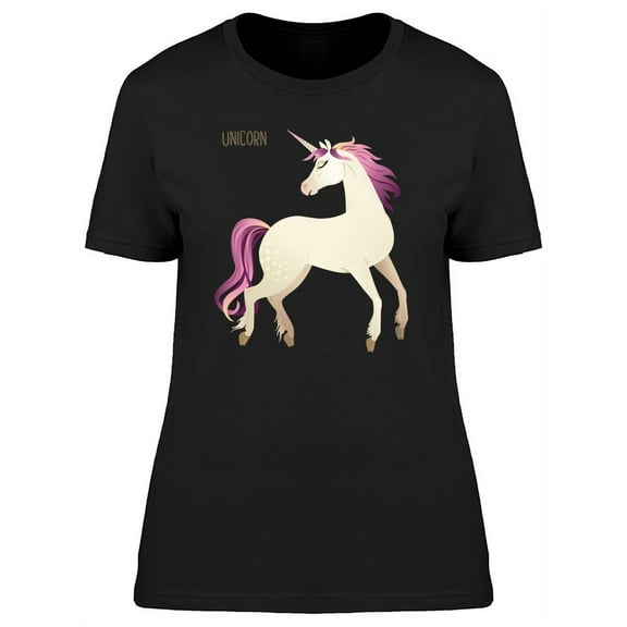 Unicorn With Purple Mane T-Shirt Women -Image by Shutterstock, Female Large