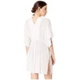 thumbnail image 4 of Ralph Lauren WHITE Crinkle Rayon Cover-Up Tunic Dress, US Small, 4 of 4