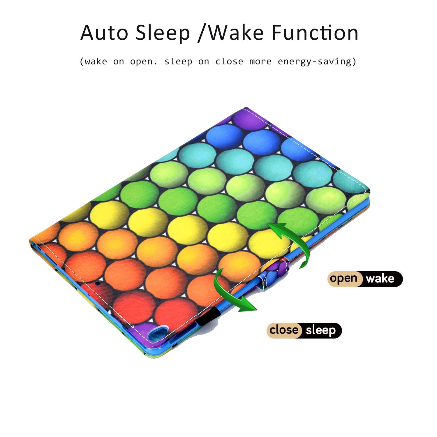 Allytech iPad Air 3 Case 10.5 Inch 2019 iPad Pro 10.5 Case 2017, Slim Folio Kickstand Shell with Pencil Holder Card Pocket Auto Sleep/Wake Cover for Apple iPad 10.5 inch Air 3/iPad Pro 10.5,Balls
