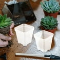 thumbnail image 4 of KAKOWELY 24Ud Macetas Claras Cuadradas Con Estructura Gruesa Para Cultivo Y En Interiores, 4 of 8