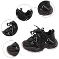 thumbnail image 6 of Toddler Boys Kids Running Shoes Winter Warm Platform Slip On Sneakers Comfortable Fleece Lined Lace Up Casual Shoes Black Size 11 Little Child, 6 of 7