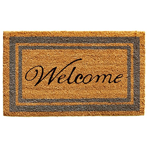 Home & More Border Welcome Doormat 18" x 30" (Periwinkle)
