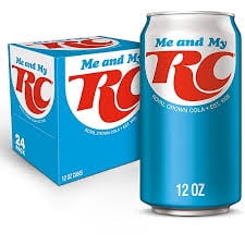 RC Cola Zero Sugar “Me & My RC” Zero Sugar Cola Soda, 12 fl oz Cans, 24 Count