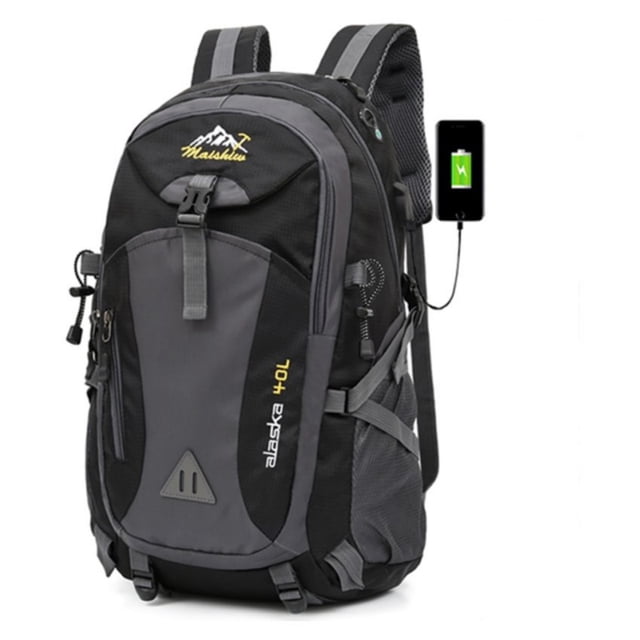 Mochila SUUTOOP 002 impermeable 40L con puerto USB - Negra