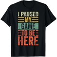 thumbnail image 1 of Me Pausé el Juego Para Estar Aquí, Playera Divertida de Videojuegos Retro Vintage para Mujer Negra Talla 4X-Large, 1 of 5
