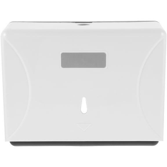 White ABS Wall-Mounted Paper Holder for Home Use Easy Installation Touchless Dispenser Fits Various