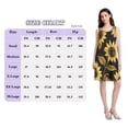 thumbnail image 4 of FORMRS Summer Dress for Women Loose U Neck Sleeveless Midi Beach Sundresses with Pockets, Black Sunflower Pattern, 4 of 8