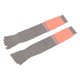 thumbnail image 4 of Calcetines largos de yoga de 5 dedos, antideslizantes, de algodón, con absorción del sudor, ajustados, para mujer, calcetines altos a rayas, gris claro, 4 of 10