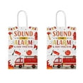thumbnail image 6 of 16 Pcs Fire Truck Goodie Bags for Firetruck Birthday Party Supplies,Fire Engine Gift Snacks Treat Candy Party Favors Bags with Handles for Kids Adults Firetruck Theme Party Decorations, 6 of 7