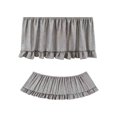 thumbnail image 2 of Teacher Desk Skirts，6 ft x 30 Inch Ruffled Table Skirt Decor Supplies for Classroom Teacher Office Desk Decor, Farmhouse Home Kitchen Party Black, 2 of 9