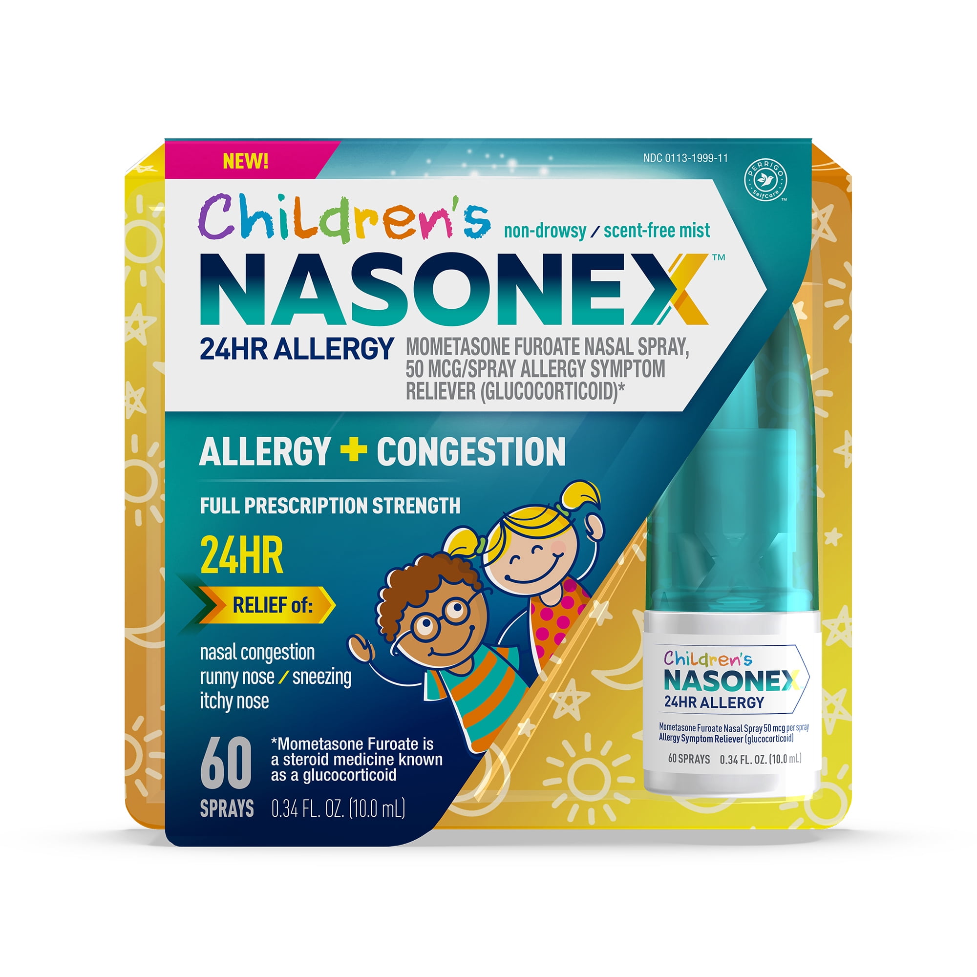 Children's Nasonex 24HR Allergy Nasal Spray, 24 Hour Non Drowsy Allergy Medicine, 10.0ML