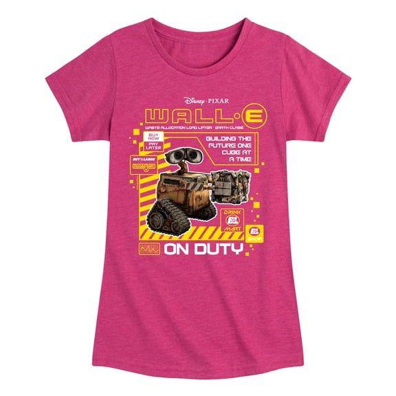 Disney Wall-E - Building The Future One Cube At A Time - Toddler & Youth Girls Short Sleeve Graphic T-Shirt