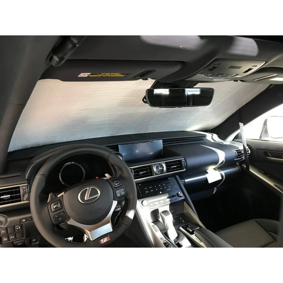HeatShield, The Original Windshield Sun Shade, Custom-Fit for Lexus IS300 Sedan 2018, 2019, 2020, 2021, Silver Series